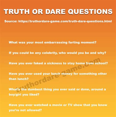 Your conversation can take a naughty turn while playing this game with someone. . Truth or dare questions generator